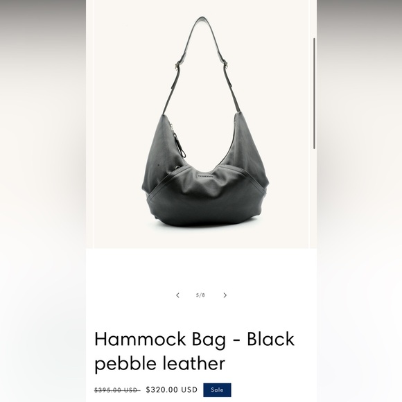 TRANSIENCE Black Pebble Leather Hammock Bag - Picture 15 of 15